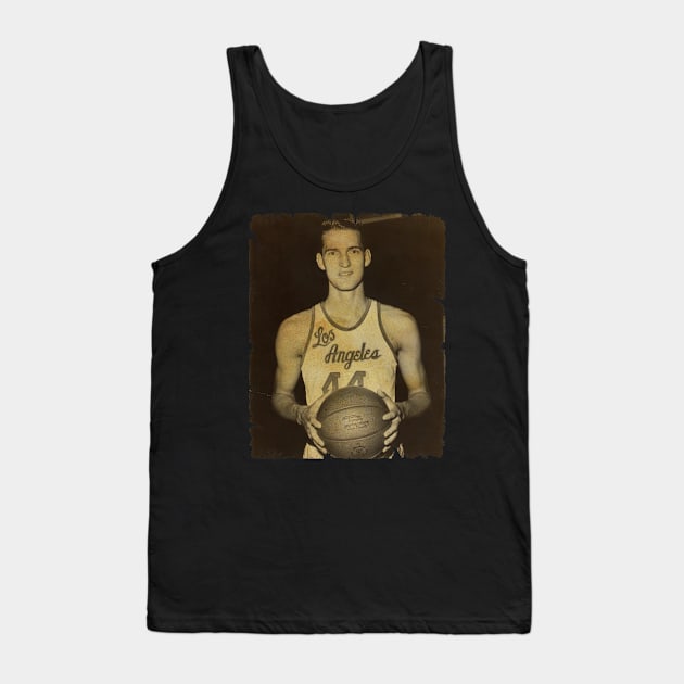 Jerry West - Vintage Design Of Basketball Tank Top by JULIAN AKBAR PROJECT